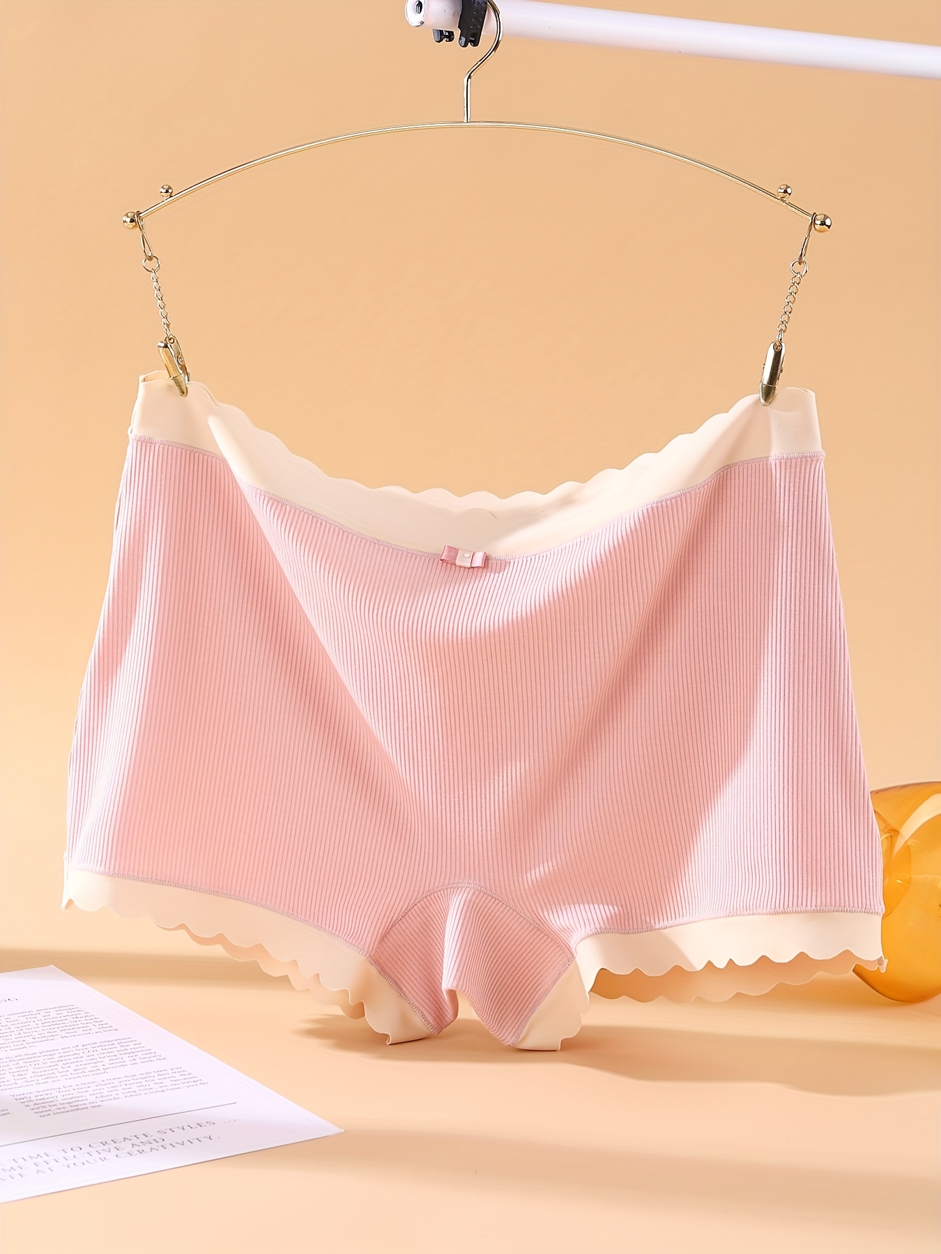 Plus Size Simple Underwear Set Women's Plus Modal Anti - Temu