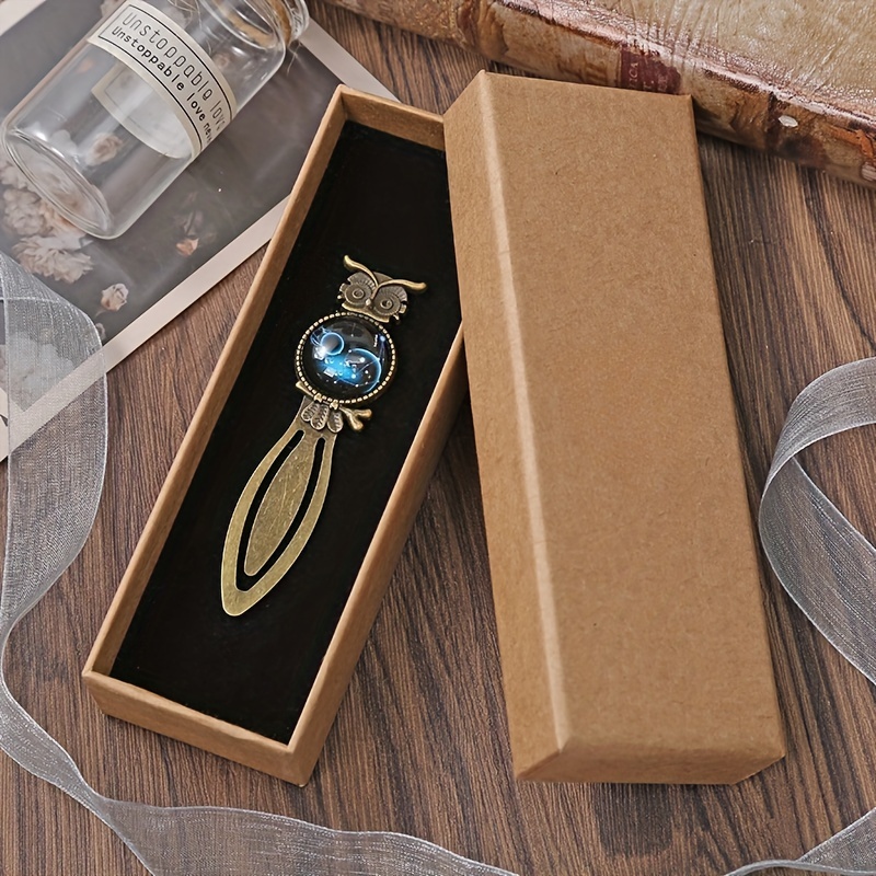 1 elegant metal owl bookmark with zodiac gemstones ideal valentines mothers day teachers appreciation gift for   reading accessories decorative bookmark detailed  