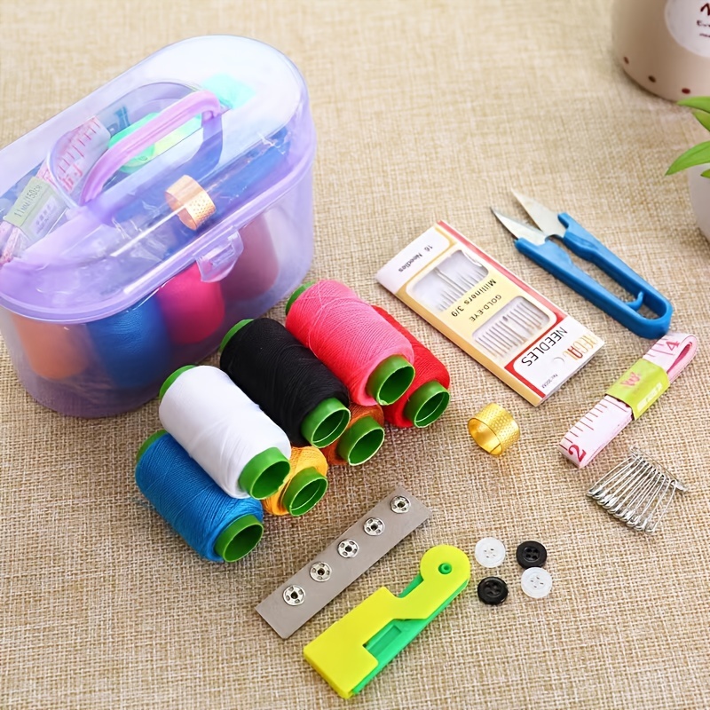 10 In1 Sewing Kit Box Set Small Sewing Tools Portable Sewing Kit -  Industrial & Commercial - Temu