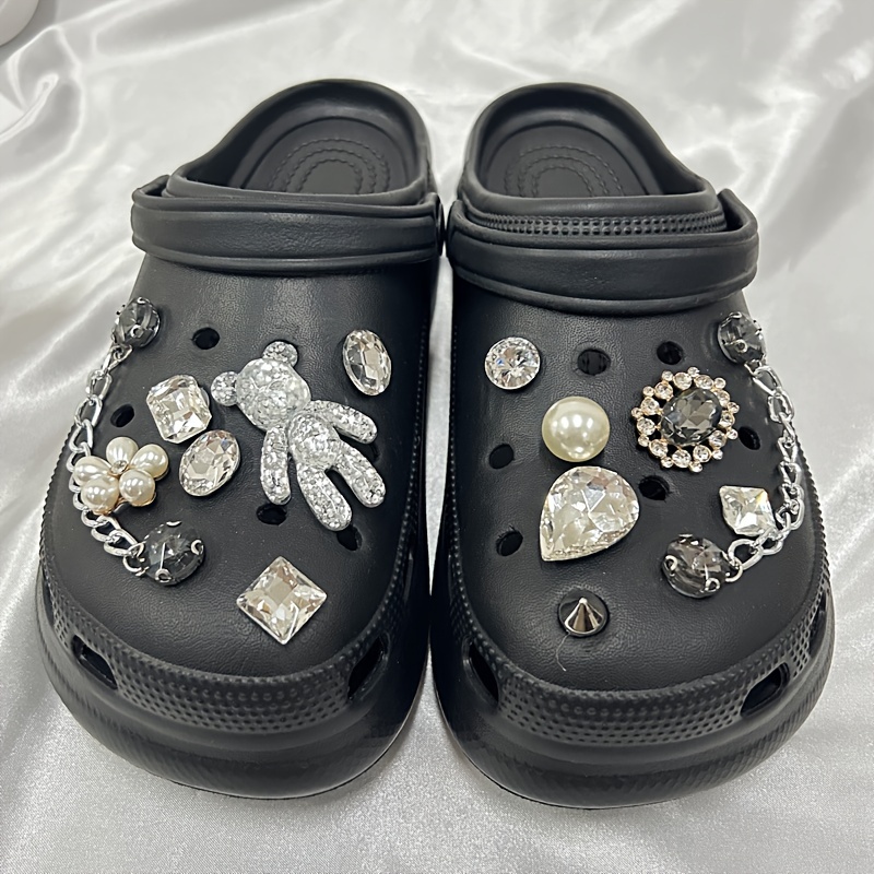 2022 Custom Designer Metal Shoe Charms Women Lady Metal Croc Charms  Decorations Bling Metal Crystal Clogs Luxury Charms - Buy Metal Croc
