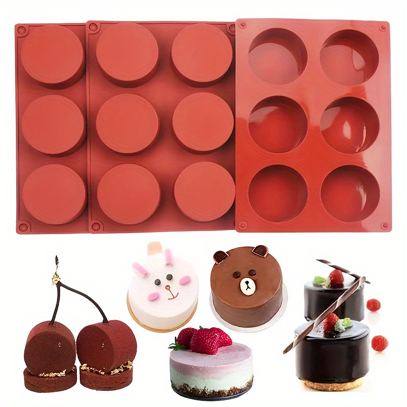 Small Cylinder Cake Mold Silicone Mold For Baking Biscuit - Temu