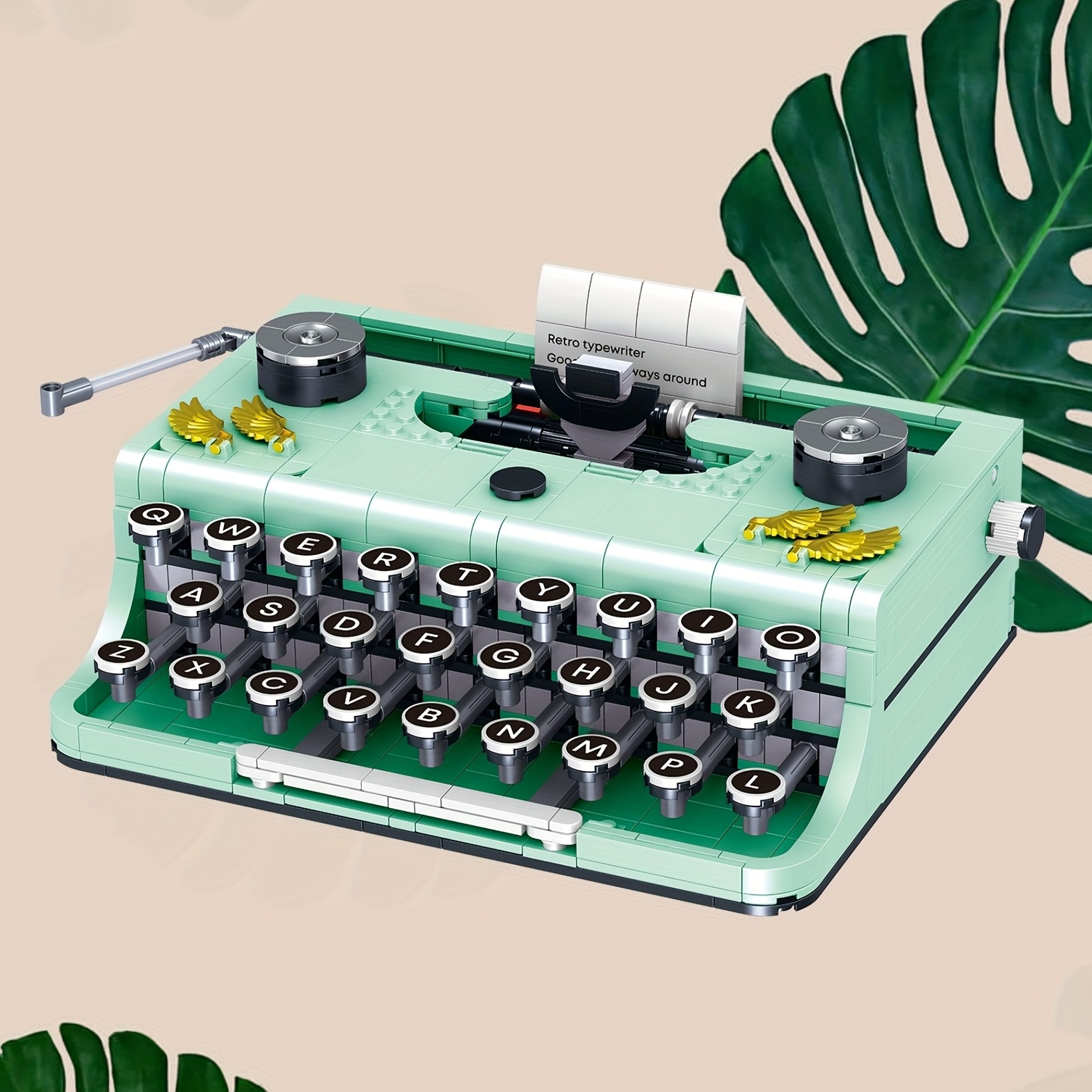Universal - Classique rétro machine à écrire clavier bloc collection machine  à écrire architecture jouets pour enfants