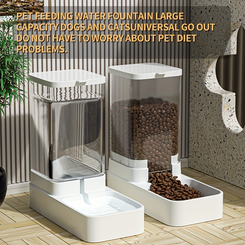 Automatic pet feeder outlet and waterer