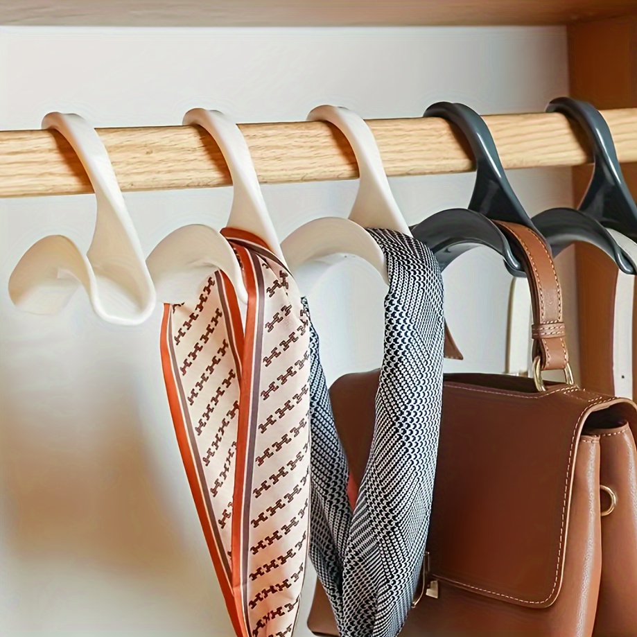 MYBOLE Purse Hanger for Closet, Purses Handbags Hangers 360 Rotating Handbag Hanging Hook Bag Storage Space Saver with 4 Hooks, Hanging Storage