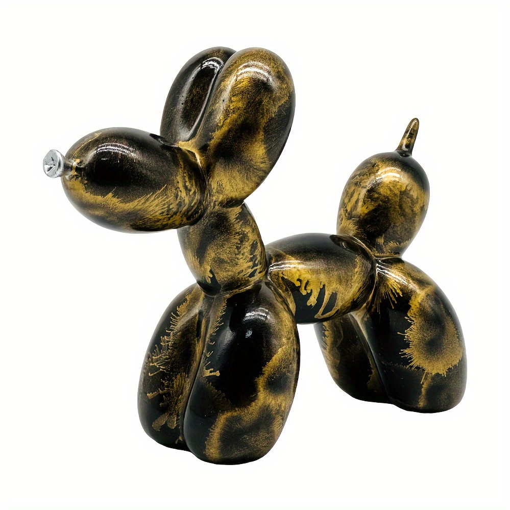 BeShero Scultura in resina a forma di cane a forma di palloncino per la  casa, statua