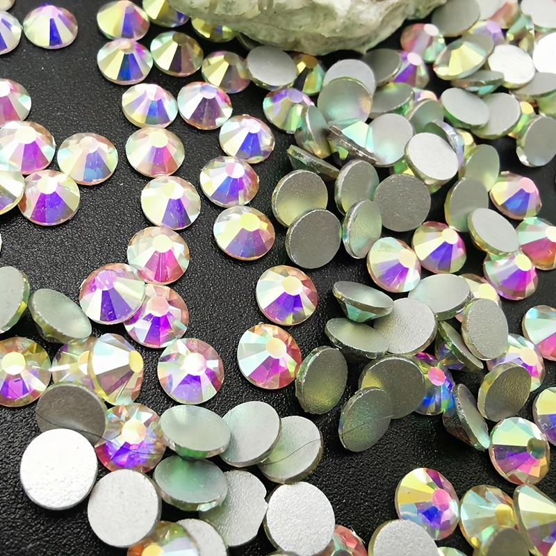 

144/288/1440pcs Iridescent Ab Crystal Rhinestones, Jelly Nail Ab Rhinestones, Nail Art Supplies For Women And Girls