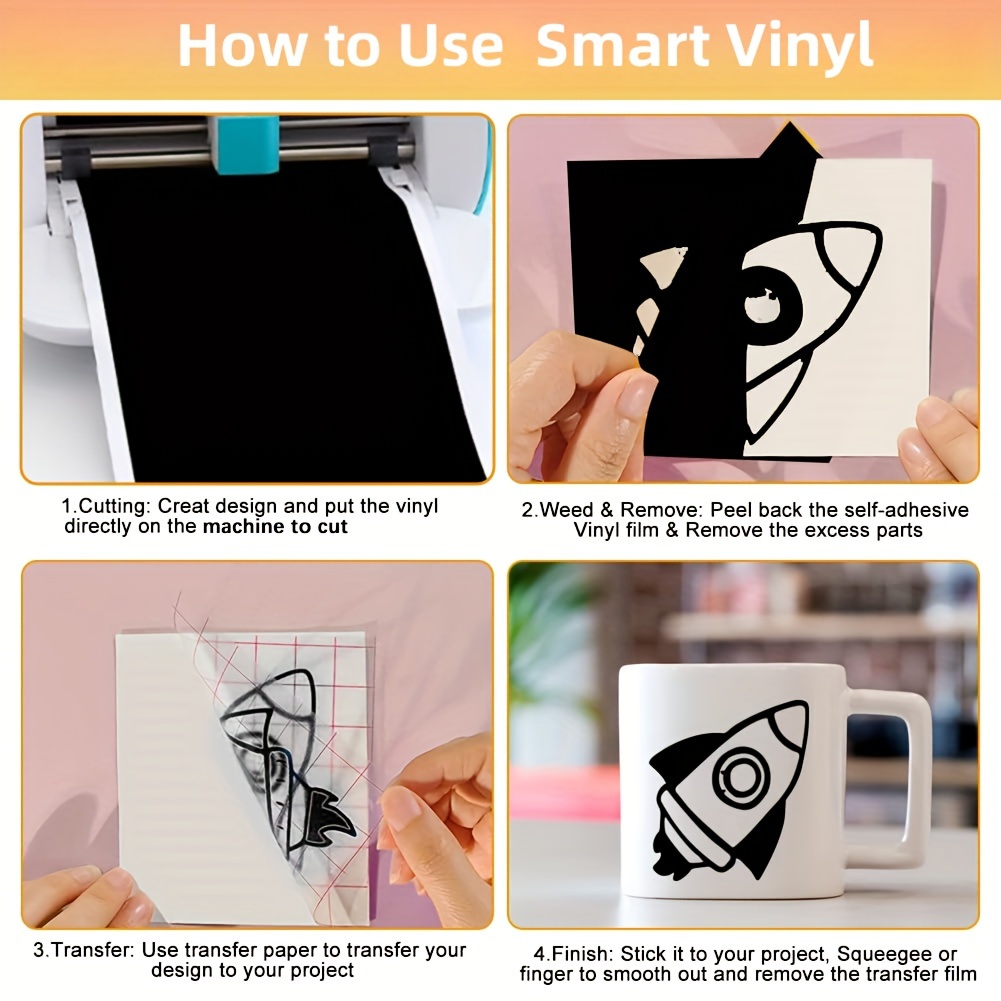Smart Adhesive Vinyl Permanent For Cricut Joy Smart Adhesive - Temu