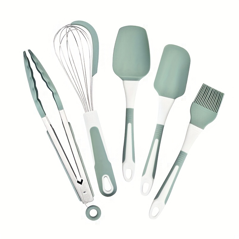 Silicone Baking Tools Set Scraper Oil Brush Egg Beater - Temu