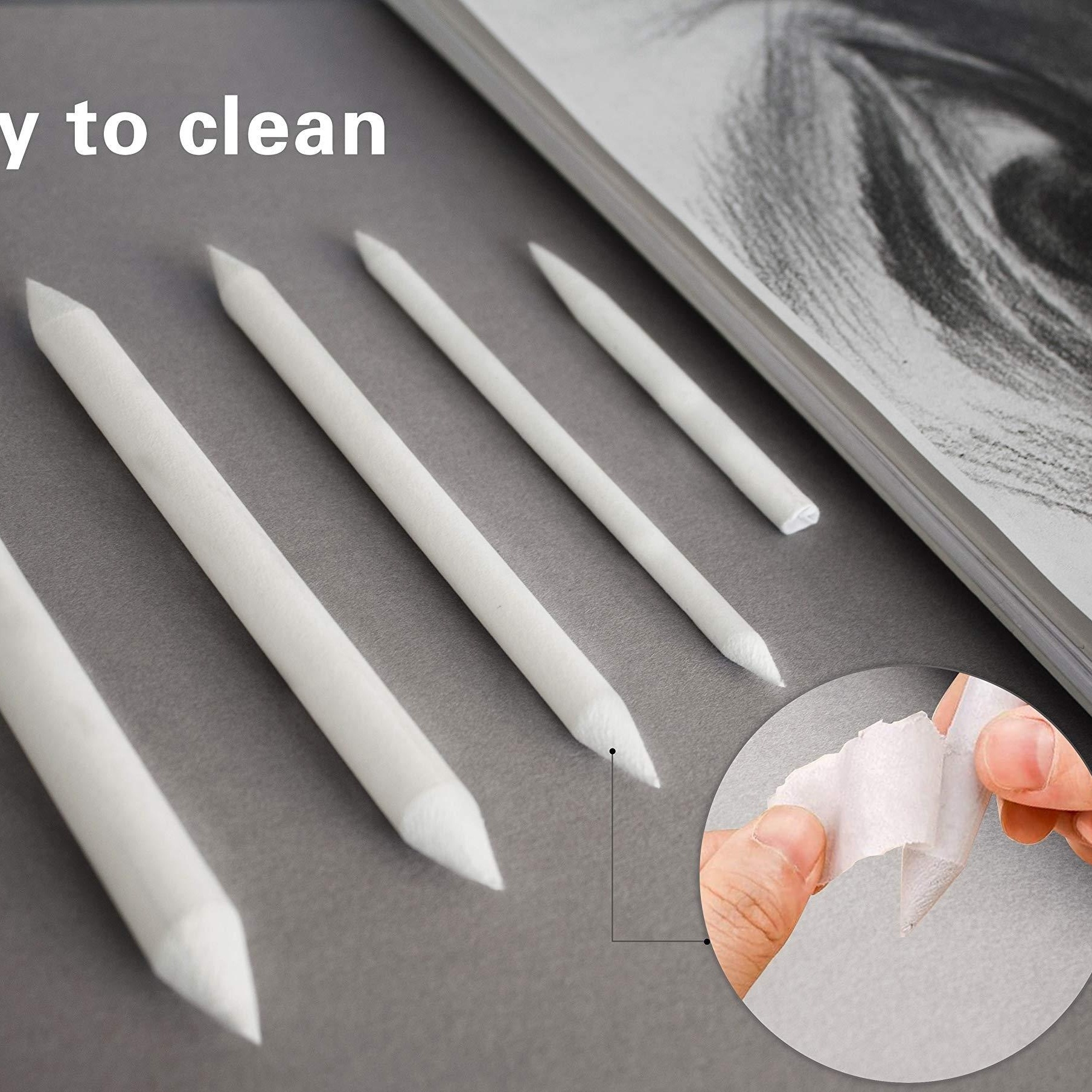 Acheter Stylo en papier blanc pour mélanger les souches, outil de dessin  pour croquis, 12 pièces