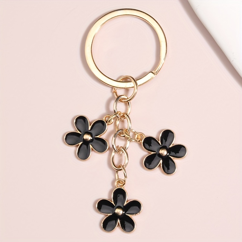 Flower Charm Keychain Customizable Key Ring Bag Accessory Car Pendant Phone  Ornament - Temu