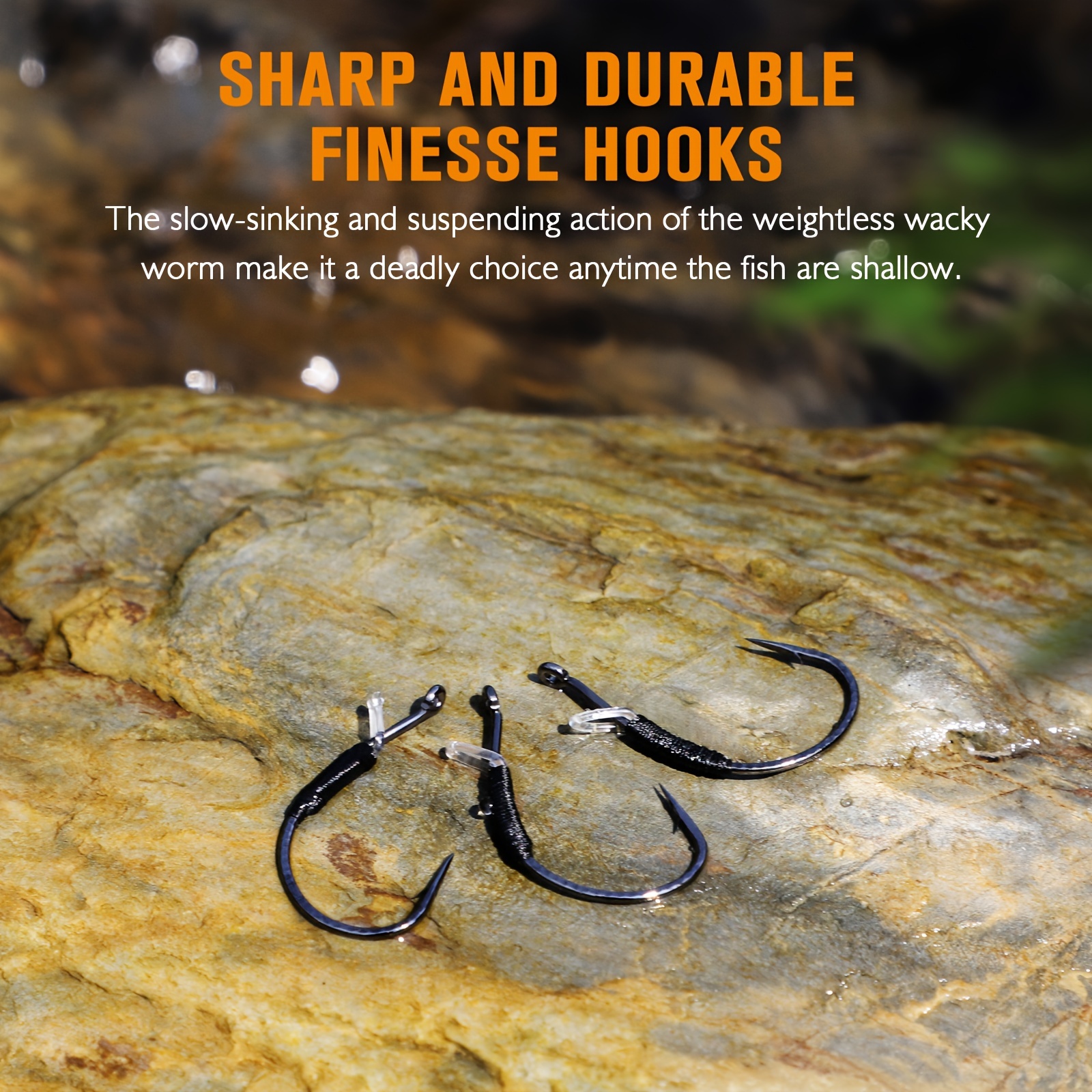 Unique Hollow Weedless Hooks Wide Worm Rig Hook - Temu