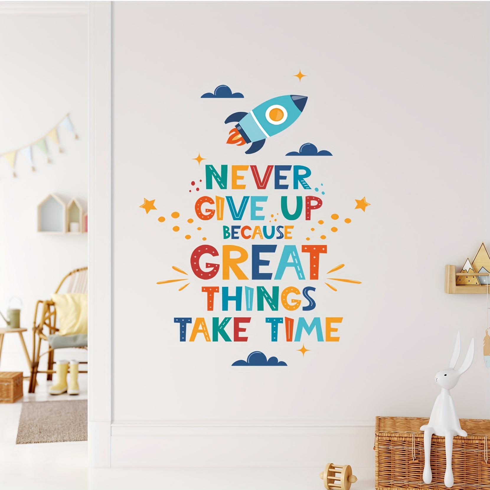 

Inspirational Quotes Decals Peel And Stick Motivational Wall Decals Never Give Up Wall Decals For Bedroom Living Room Office Store Shopcase Decor Bathroom Vinyl Wall Quotes Stickers