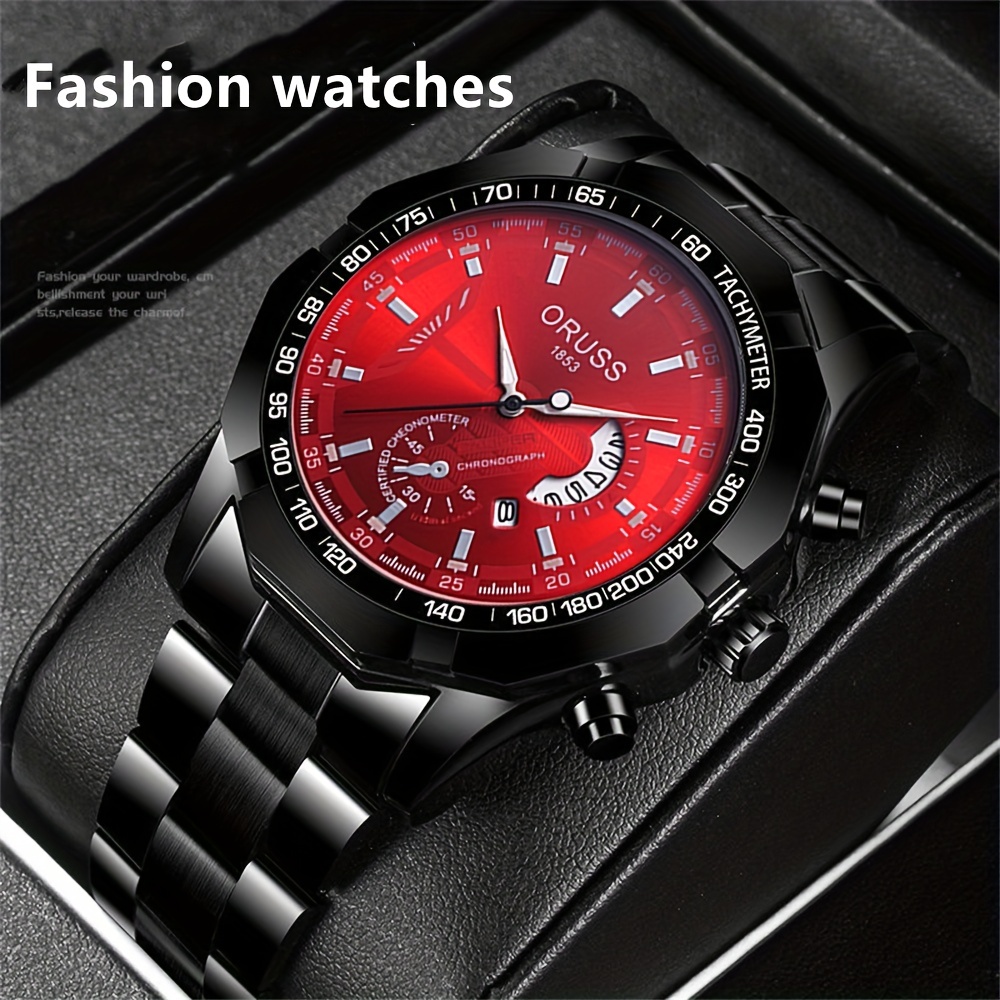 Reloj De Hombre De Calidad Suiza Ultrafina Totalmente Automático Calendario  Dual Luminoso Impermeable De Negocios Moda Elegante Para