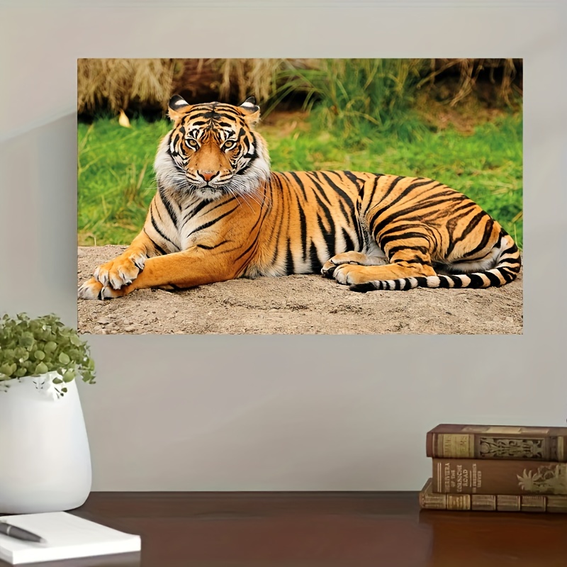 Quadro da parete 50x100 cm senza cornice fauna selvatica tigre in