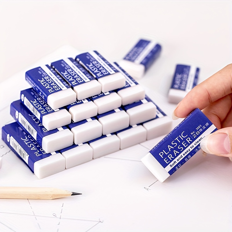 2b White Eraser~students' Stationery Exam Painting Rubber - Temu