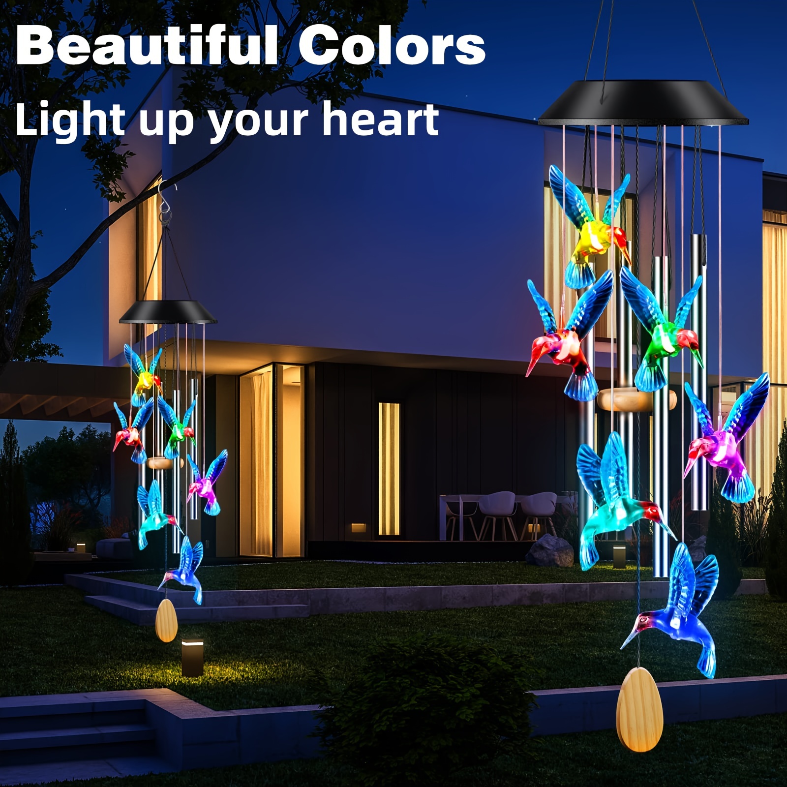 Gorgeous Solar Wind Chimes Perfect Gift Mom Wife Grandma - Temu Canada