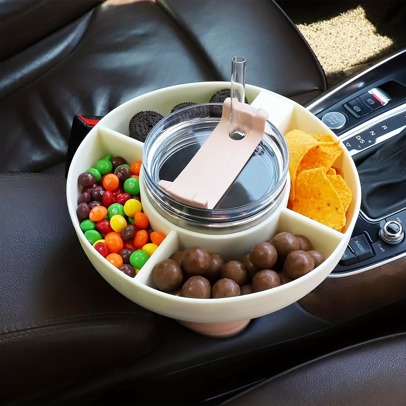 Silicone Snack Tray With Handle Snack Bowl Reusable Snack - Temu