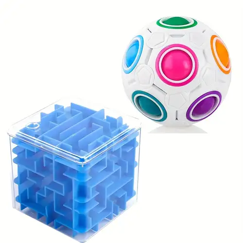 1pc, Casse-tête Jeu De Puzzle En Plastique Original Sphère 3D