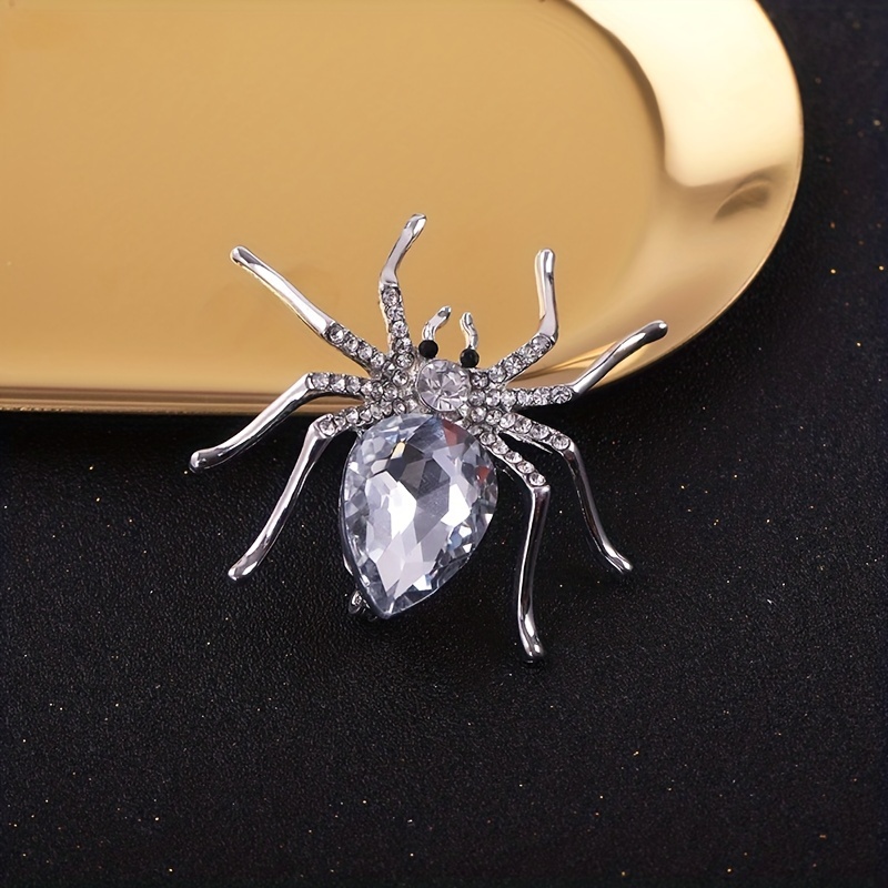 Spider Rhinestone Brooch Women Suit Brooches Pin Jewelry - Temu