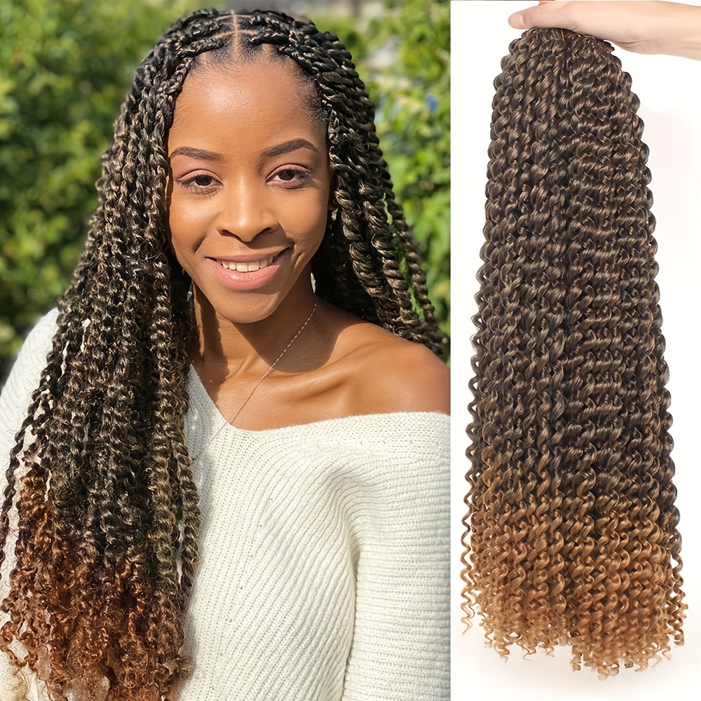 Passion Twist Hair Water Wave Crochet Braids for Black Women 6