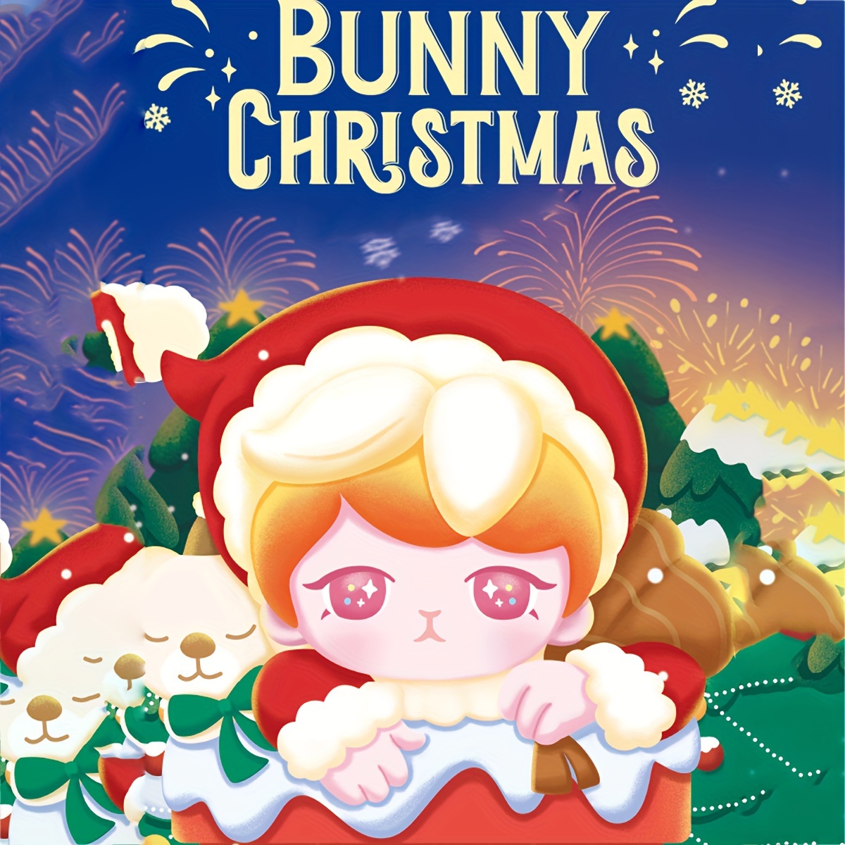 Molang - Caja misteriosa de la serie Conejo de invierno de Navidad, caja  ciega de juguetes, linda figura coleccionable, modelo de acción, sorpresa  de