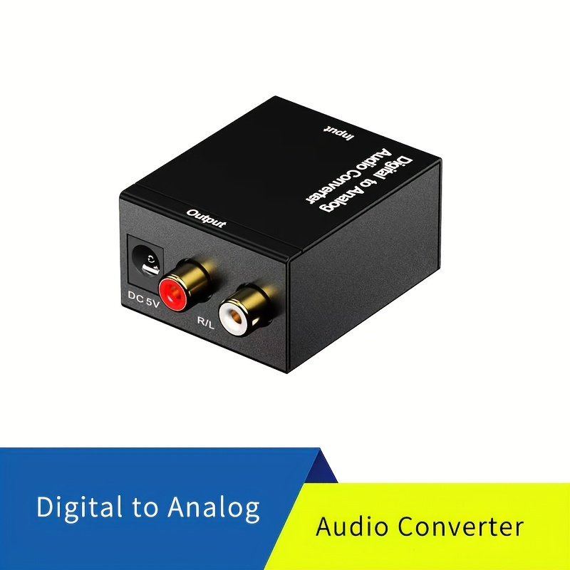 Digital to Analog Audio Converter By Golden^Li DAC Digital SPDIF Optical to  Analog L/R RCA Converter Toslink Optical to 3.5mm for PS3 Xbox HD DVD PS4