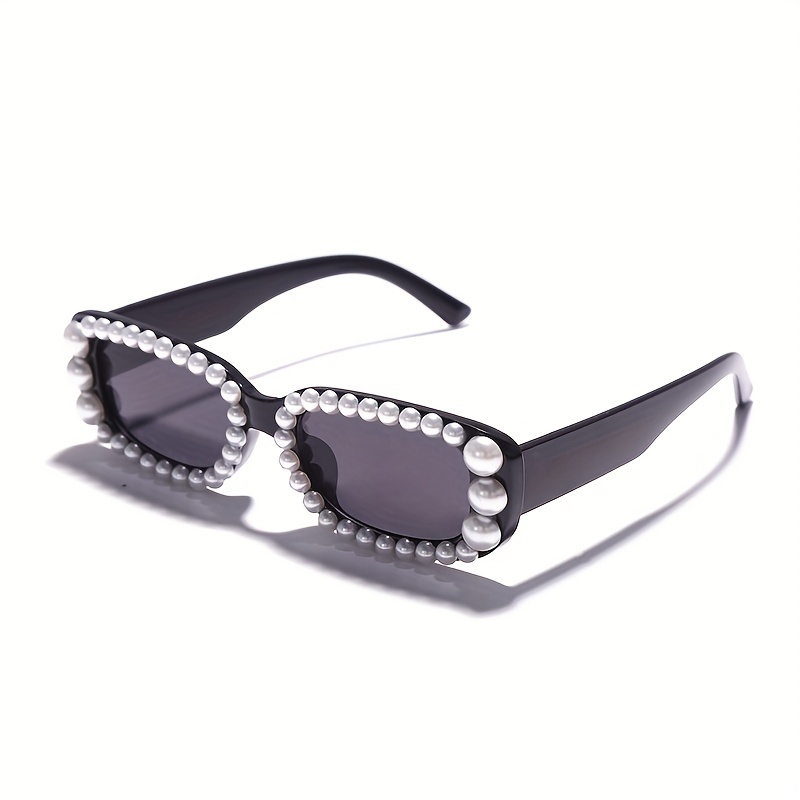 Square Fashion Sunglasses For Women Men Mod Metal Chain Charm Anti Glare  Glasses For Driving Beach Travel Uv400 - Jewelry & Accessories - Temu
