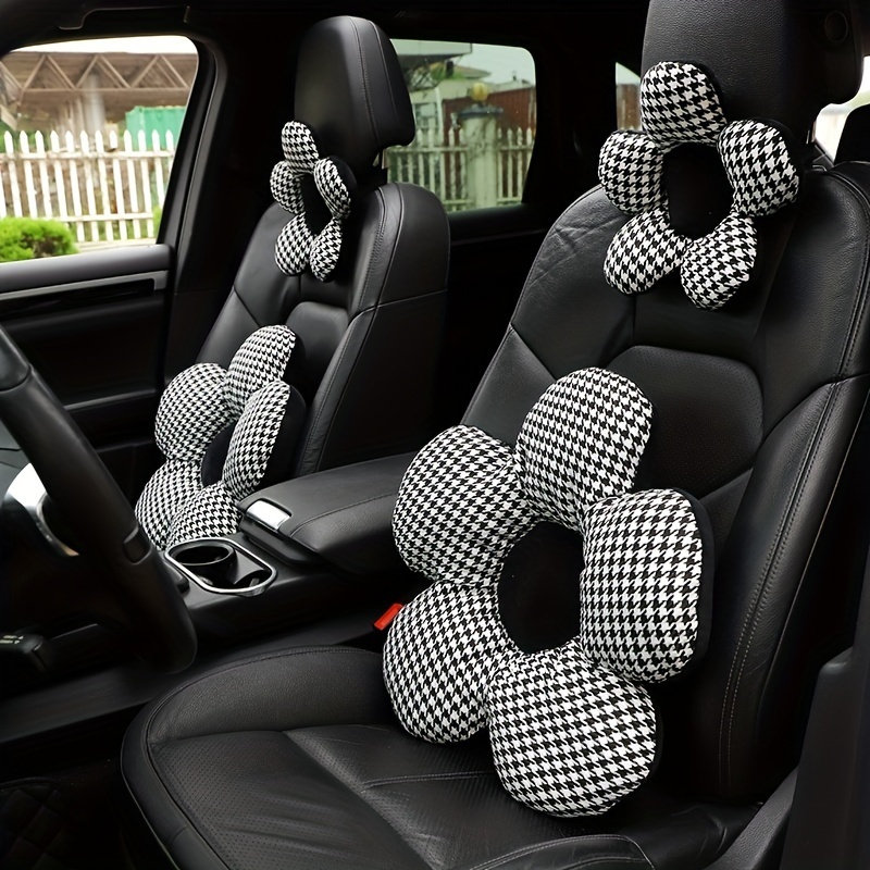 2022 Fashion Brand Car Seat Cover Set Car Lumbar Pillow Car Neck Pillow  Auto Seat Belt Cover Car Headrest Steering Wheel Cover - AliExpress