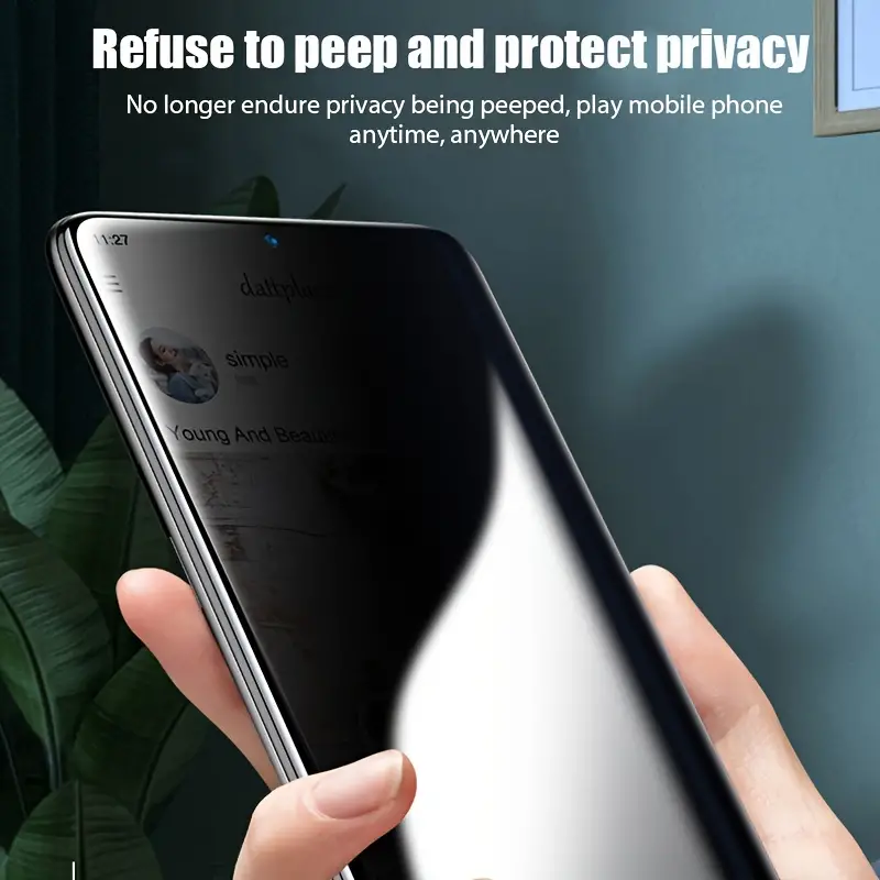 Protector de pantalla antiespia poco f3 Teléfonos móviles y