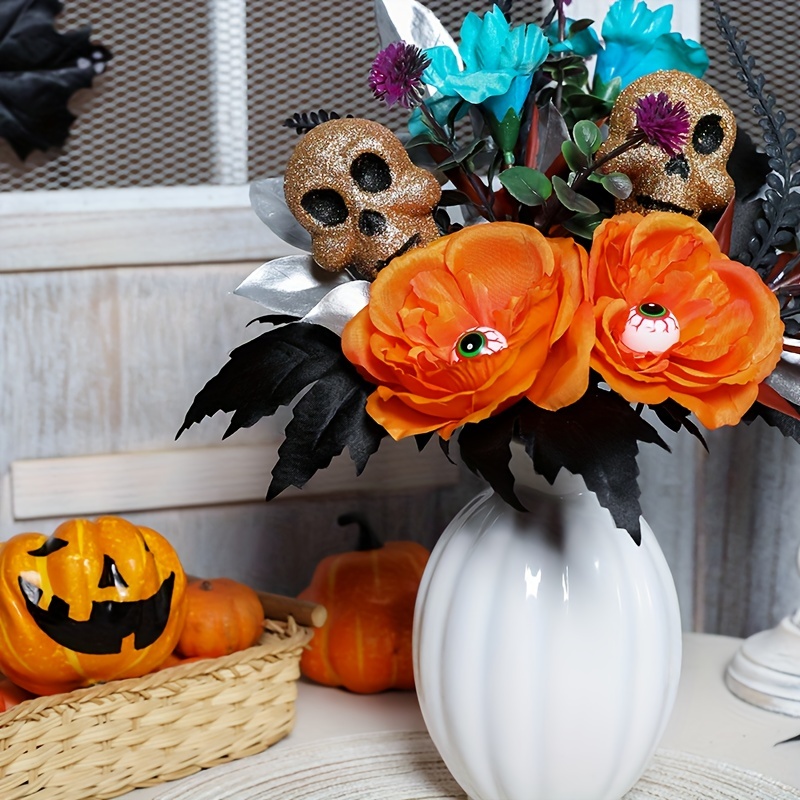 1pc Pianta Di Simulazione Di Halloween, Fiori Finti Di Alta Qualità Con  Resistenza Allossidazione, Composizioni Floreali