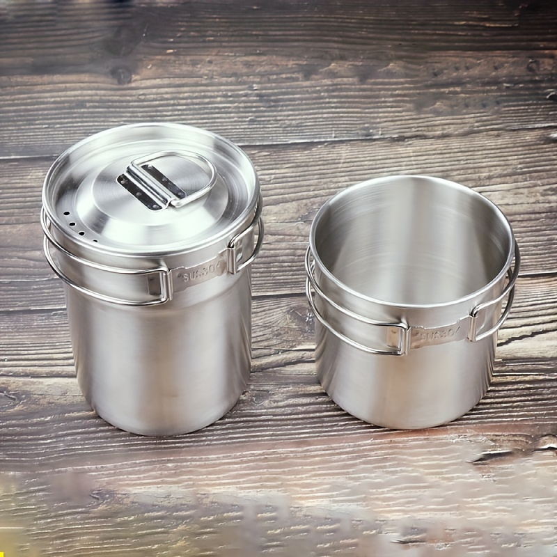 Stainless Steel Portable Pot - Temu