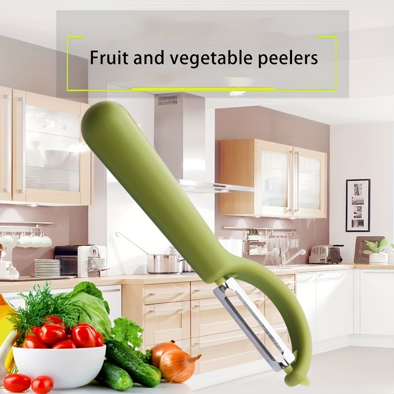 Pelador eléctrico de papas, pelador eléctrico de mano, recargable por USB,  pelador de frutas y verduras con 3 cabezales de corte, accesorios de cocina