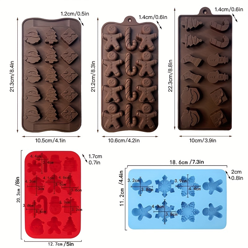 Christmas Biscuit Silicone Mold Chocolate Mold Silicone - Temu