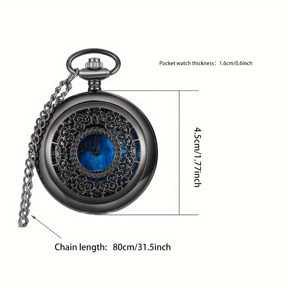 Blue face hot sale pocket watch