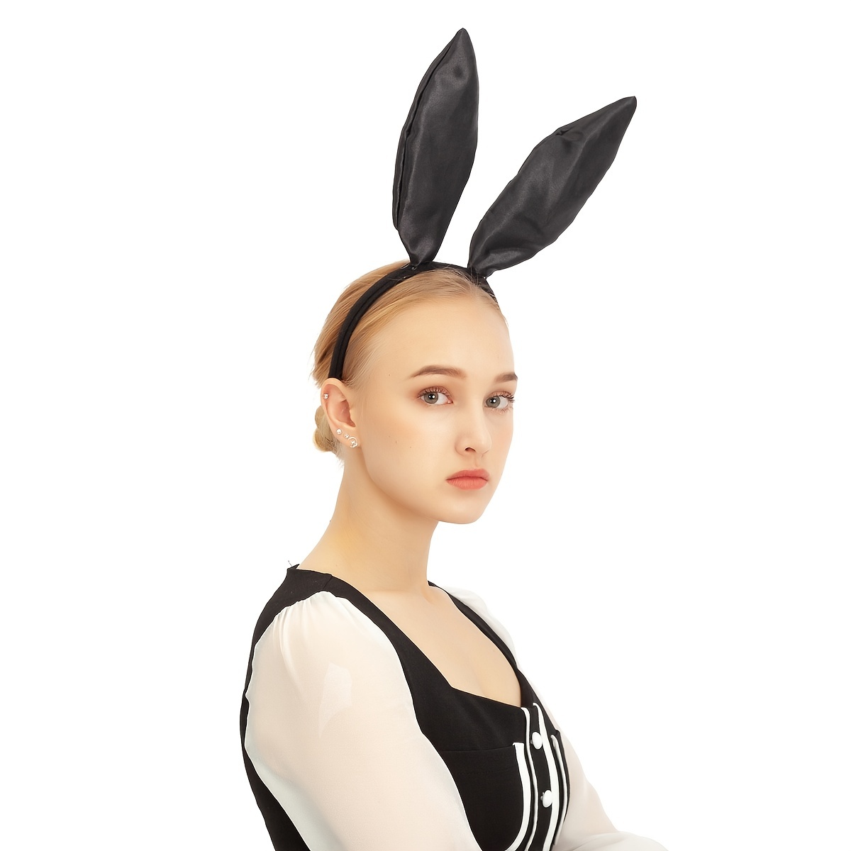 Black Bunny Ears Headband