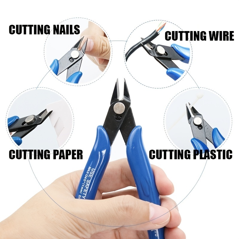 3/1PCS Diagonal Pliers Carbon Steel Pliers Electrical Wire Cable Cutters  Cutting Side Snips Flush Pliers Nipper Hand Tools