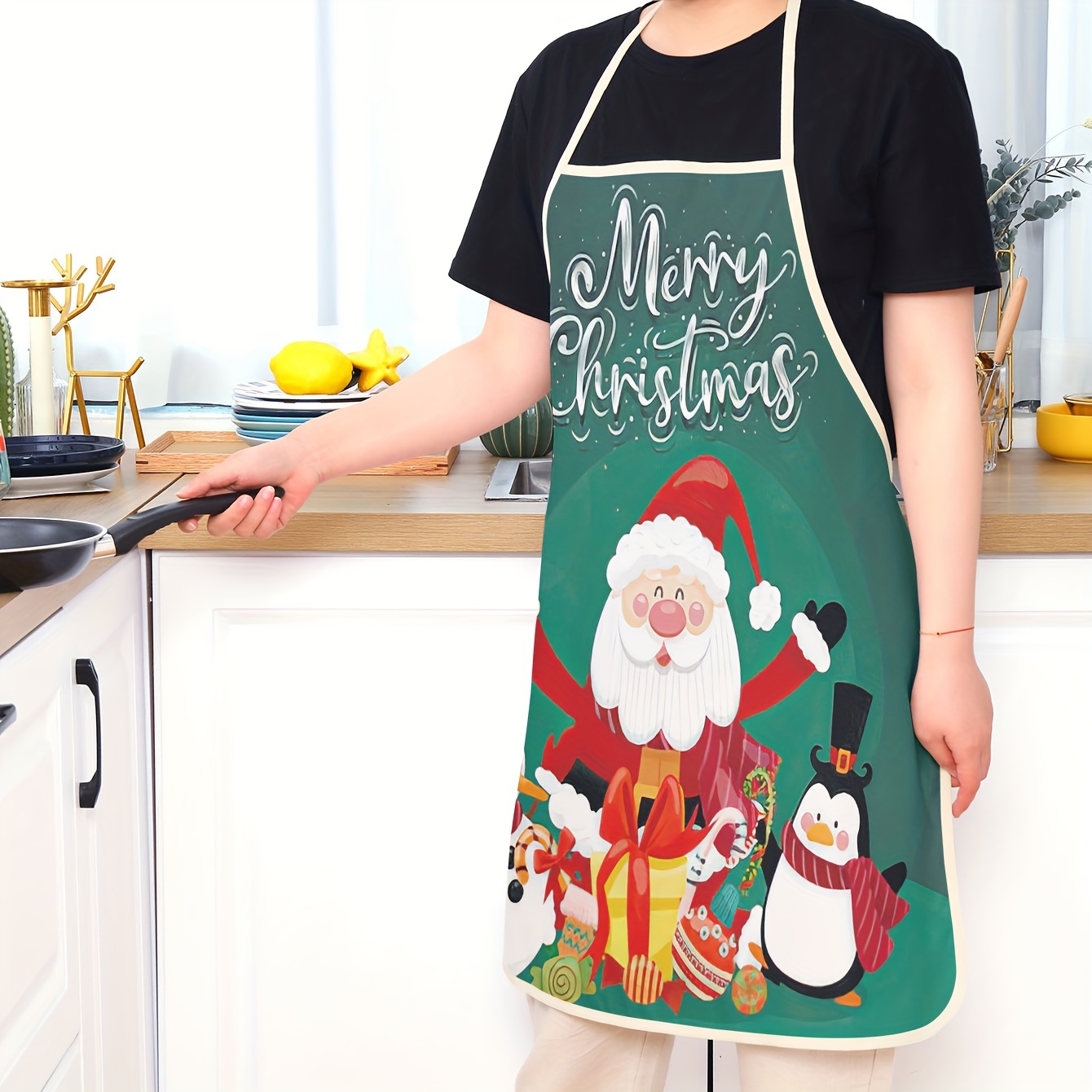 Kitchen Apron Household Kitchen Home And Abroad Pure Cotton - Temu