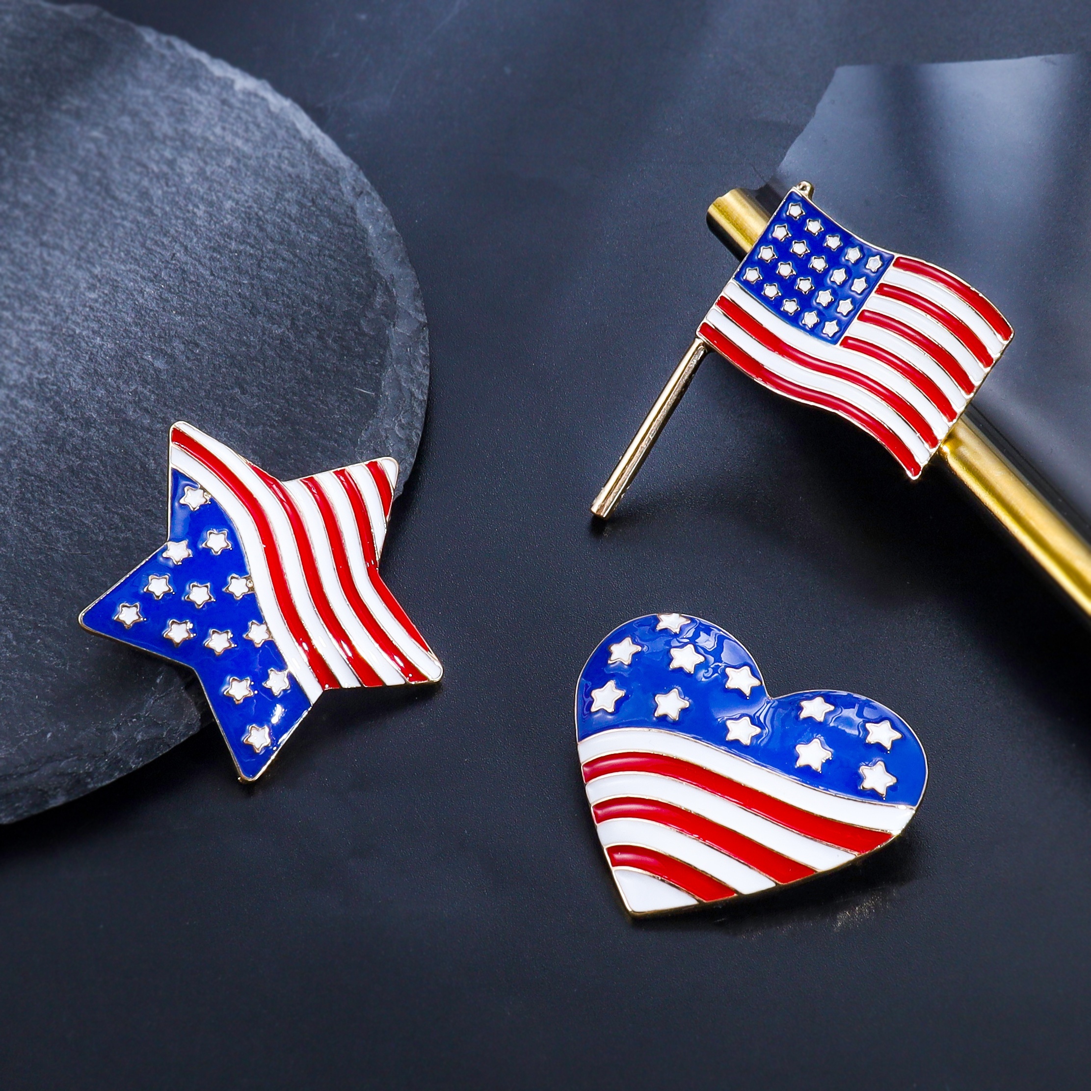 American Flag Brooch Badge Pins Jewelry Accessories - Temu