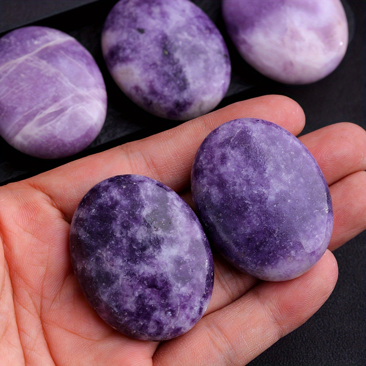 1 個/3 個/5 個人工石紫水晶宝石ローズクォーツクリスタル - 装飾