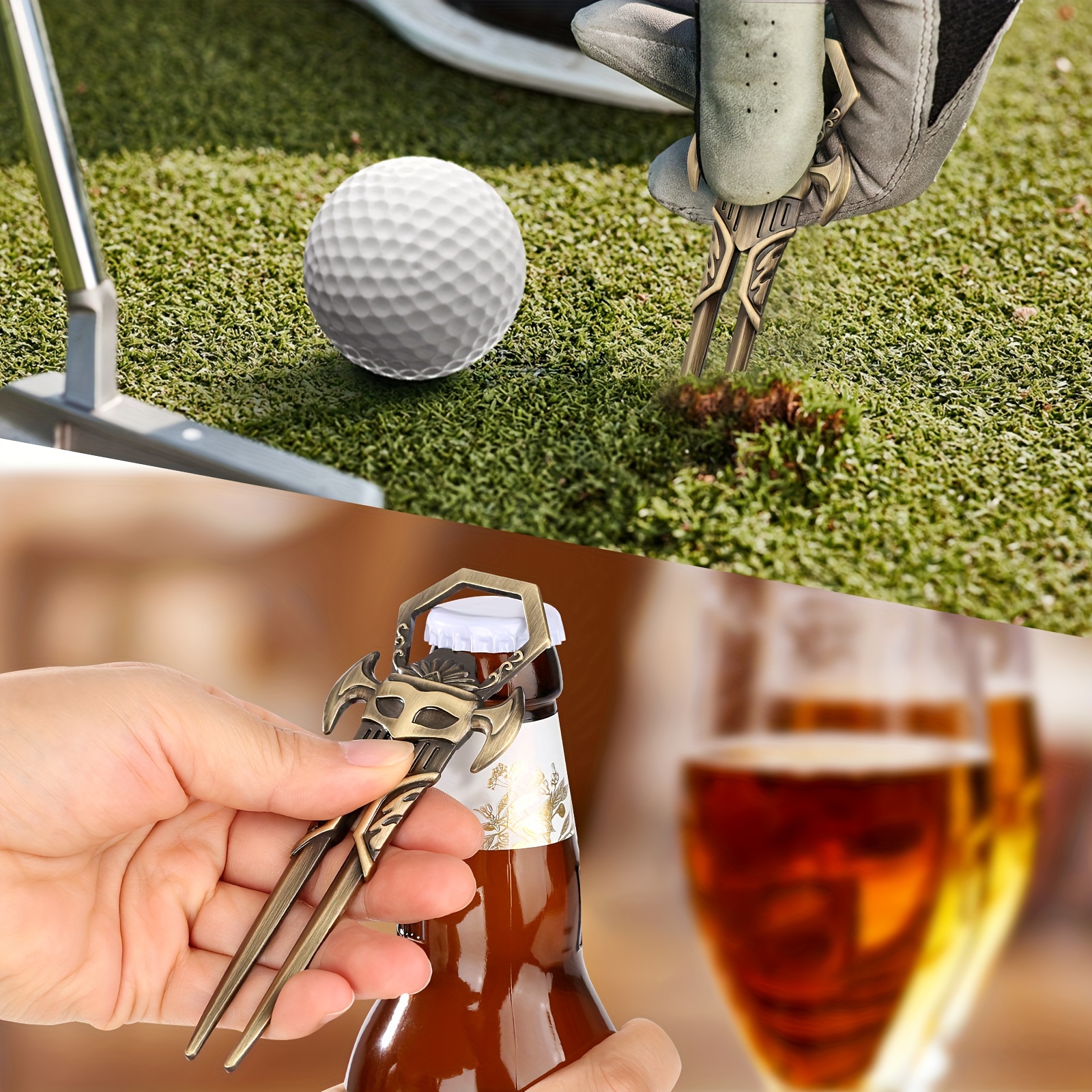 Golf Gifts, Golf Gifts for Men, Golf Ball Bottle Opener, Golf Club Gifts,  Cool Bottle Opener, Golf Ball Opener, Sport Gifts for Men, Unique 