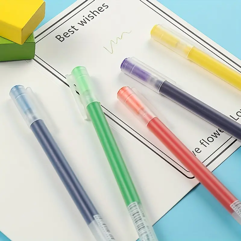 Colored Gel Pens Large Capacity Full Needle Tube - Temu