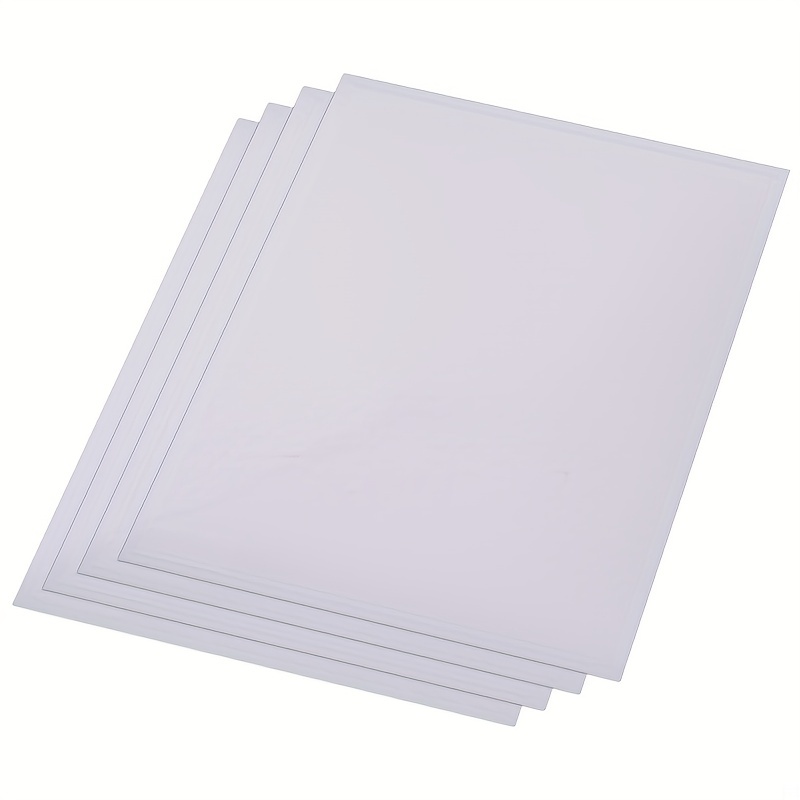 Vinyl Sticker Sheets for inkjet printers (A4) - Clear / White