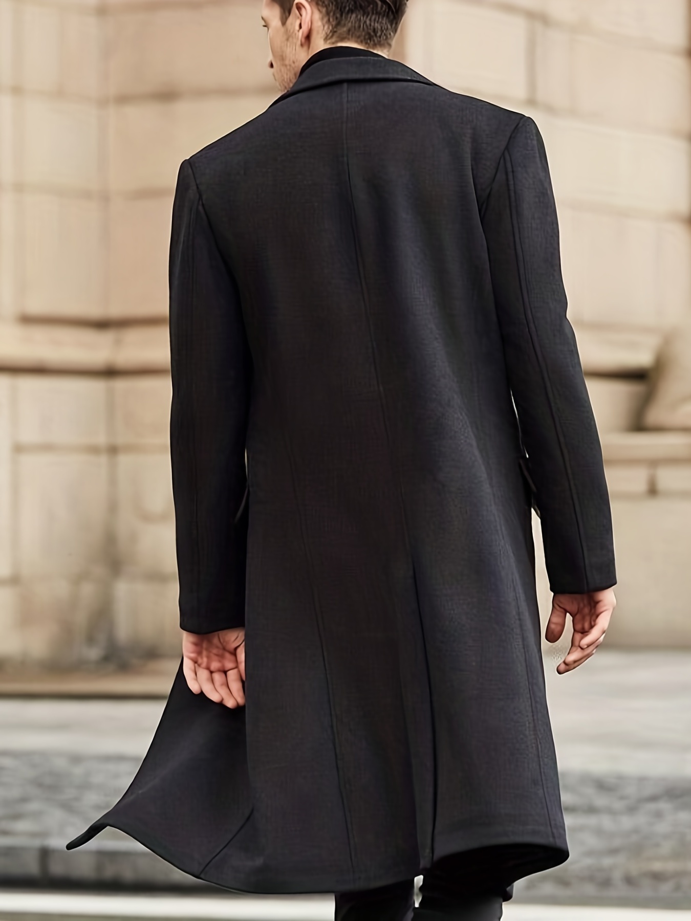 black formal coat for men