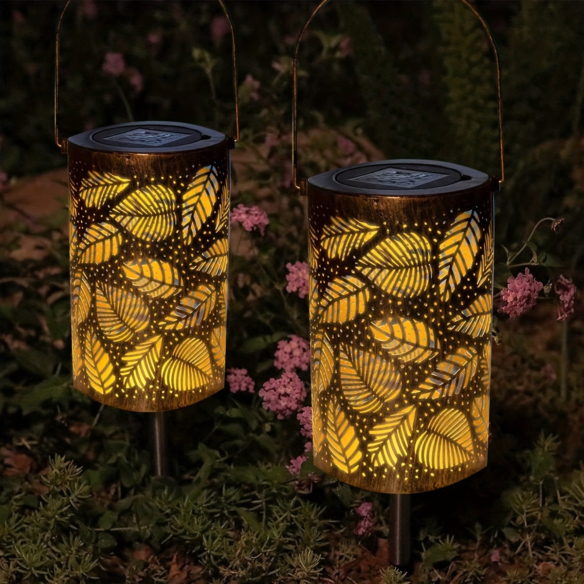 Lampe solaire lampe solaire extérieure Lanterne solaire LED orientale à l' extérieur, effet lumineux fleur de vie, 1x LED blanc chaud, DxH 20x29 cm,  terrasse jardin
