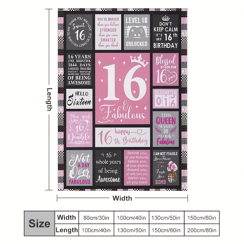 16th Birthday Gifts for Girls - Sweet 16 Gifts for Girls - 16 Year Old Girl  birthday Gifts - Sweet Sixteen Gifts for Daughter Bestie Sister - 16th