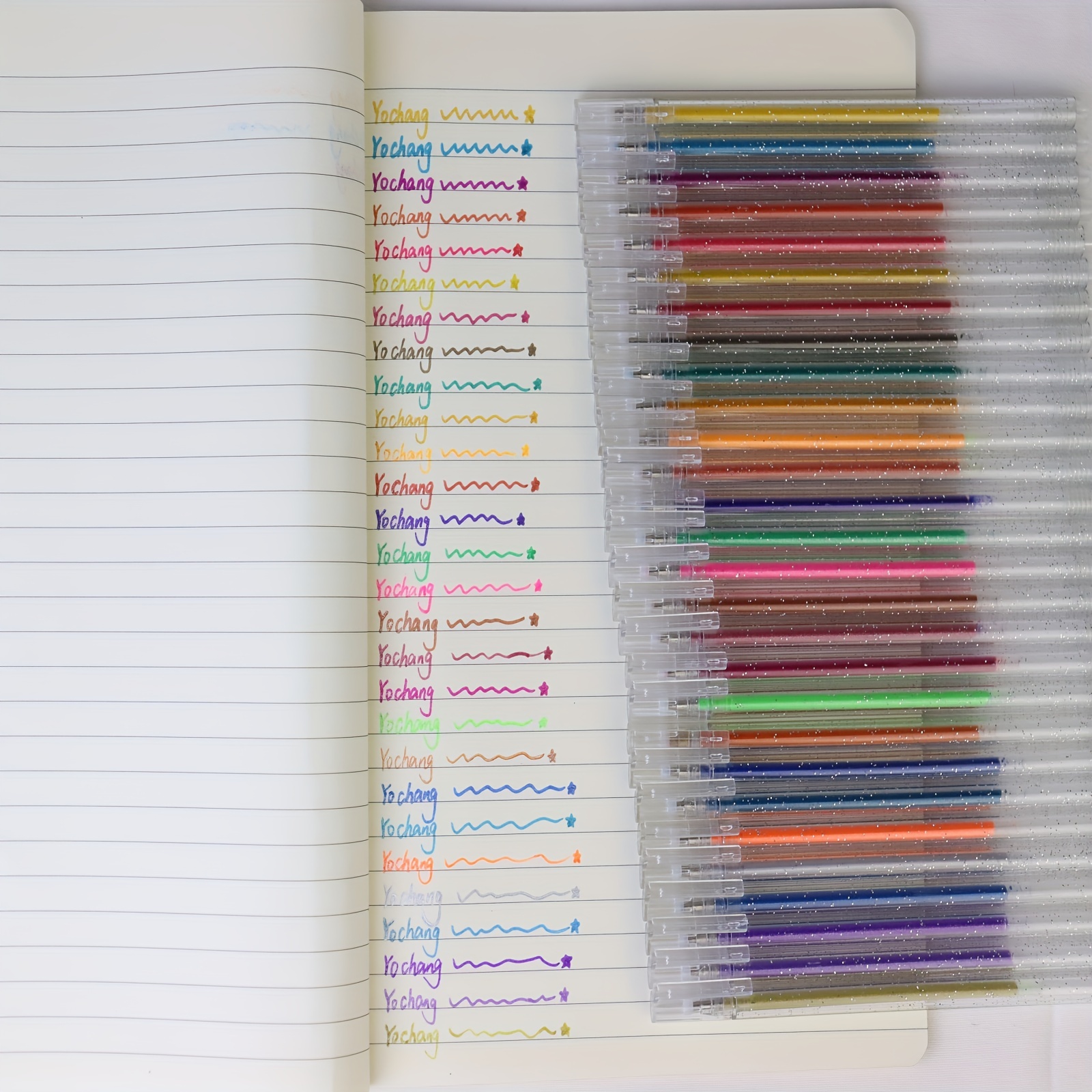 Colored Glitter Gel Pens - Temu