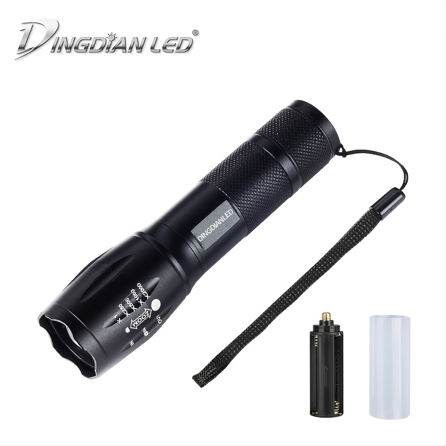 1pc Mini Flashlight Outdoor Mountaineering Flashlight Variable Focus Flashlight Without Batteries 1 25 5 12