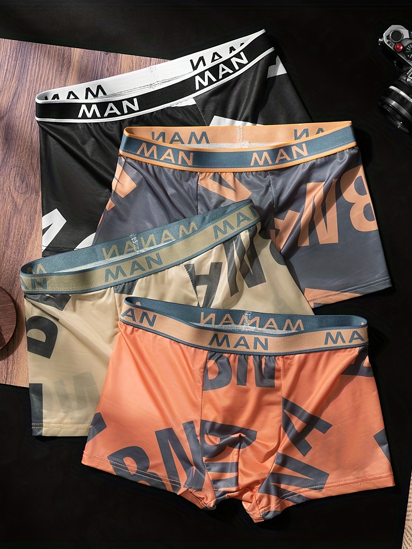 Men's 'turn ' Print Fashion Breathable Comfortable Boxer - Temu Canada