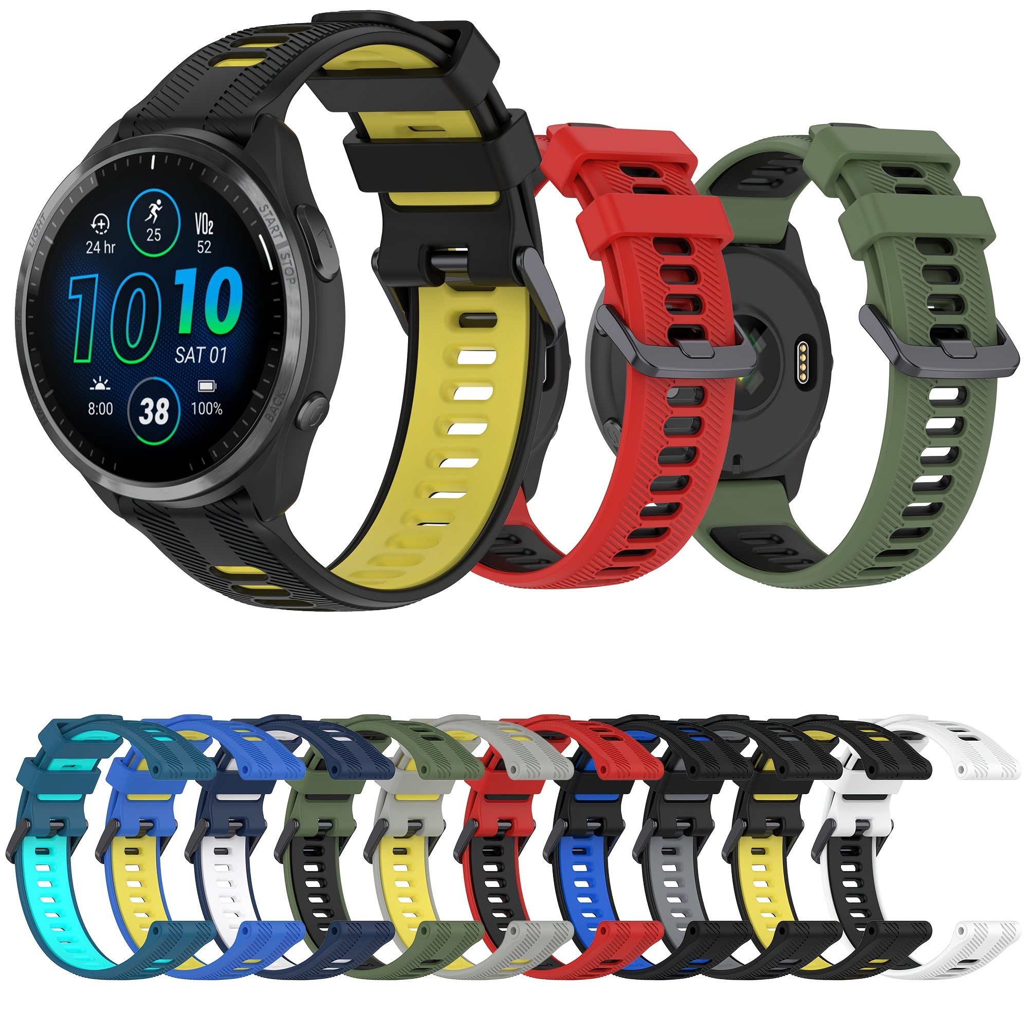 Compatible Forerunner 965 Band Adjustable Soft Silicone - Temu New Zealand