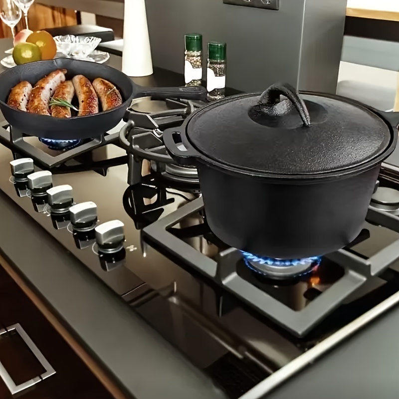 Kitchen Big Iron Pot Frying Pan Gas Stove Uncoated Non Stick Wok